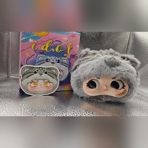 Zhiyi Idol Plush Storage Box Cat Hood Figure w/ Box & Card NEW Cute Kawaii